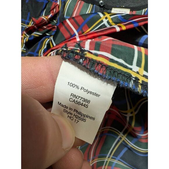 J.Crew Factory Women's Tartan Plaid Ruffle Tank Blouse Size 4 - Picture 4 of 5